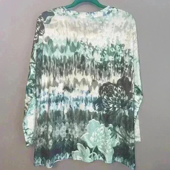 EUC Soft Surroundings Modern Romance Pullover Long Sleeve Top S/M Small Medium - Picture 5 of 6